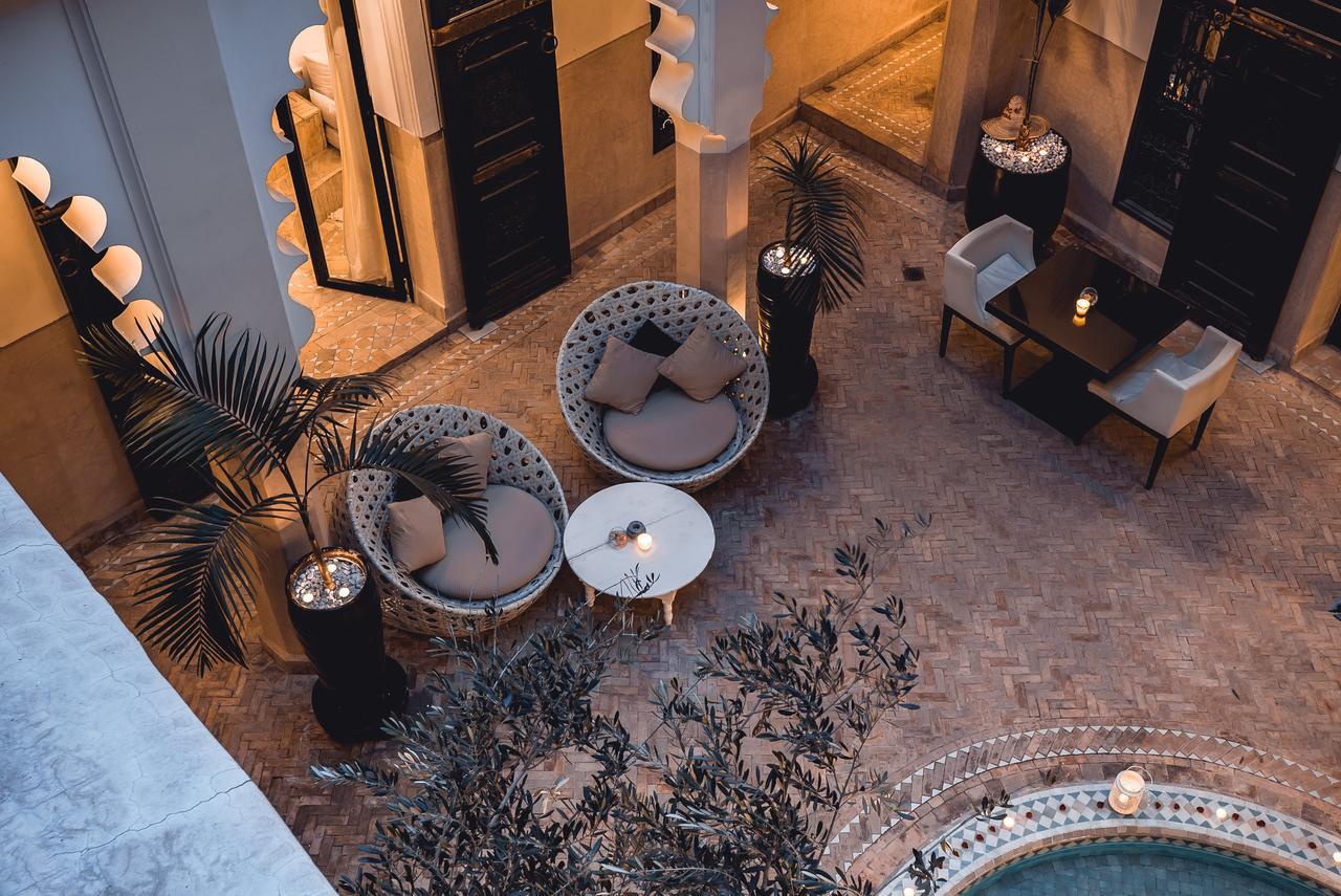 Ambre Epices Medina Riad Marrakesch Exterior foto The hotel's lobby